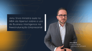 Jony Silva, sócio da Safegold, ministra aula sobre Business Intelligence na Reestruturação Empresarial