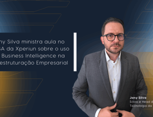 Jony Silva ministra aula no MBA da Xperiun sobre o uso de Business Intelligence na Reestruturação Empresarial