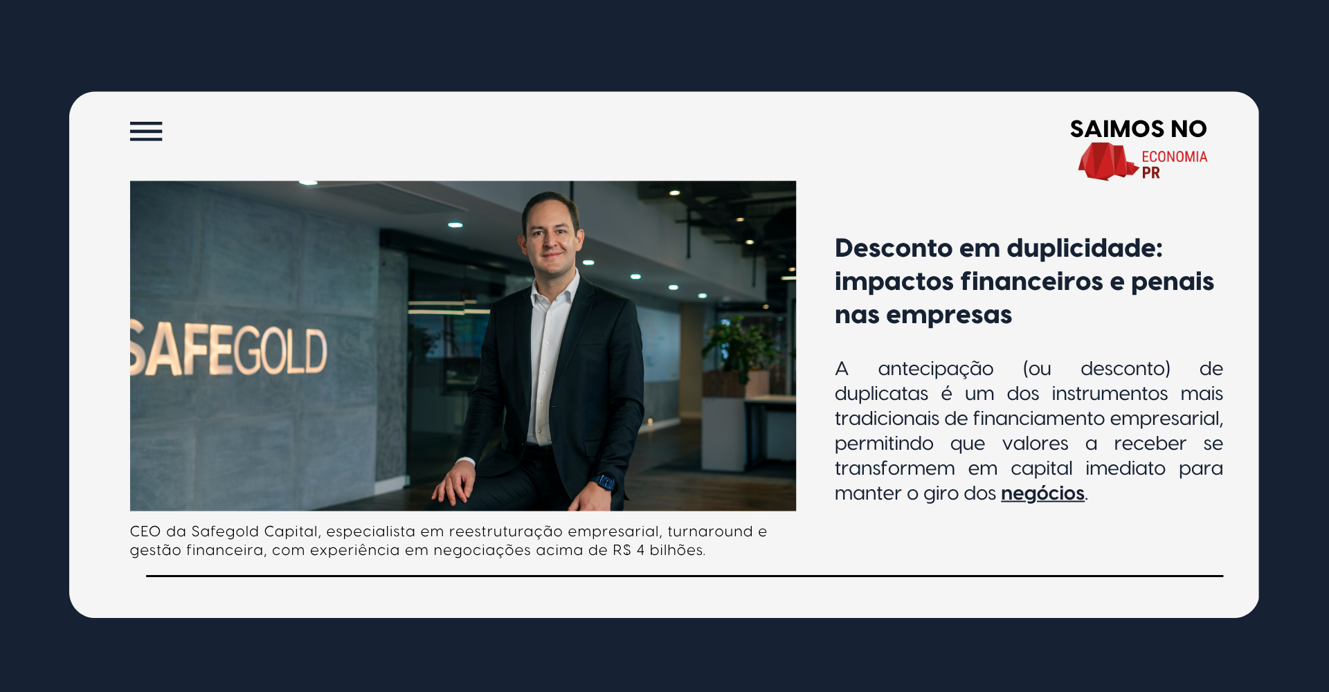 Desconto em duplicidade – riscos financeiros e penais