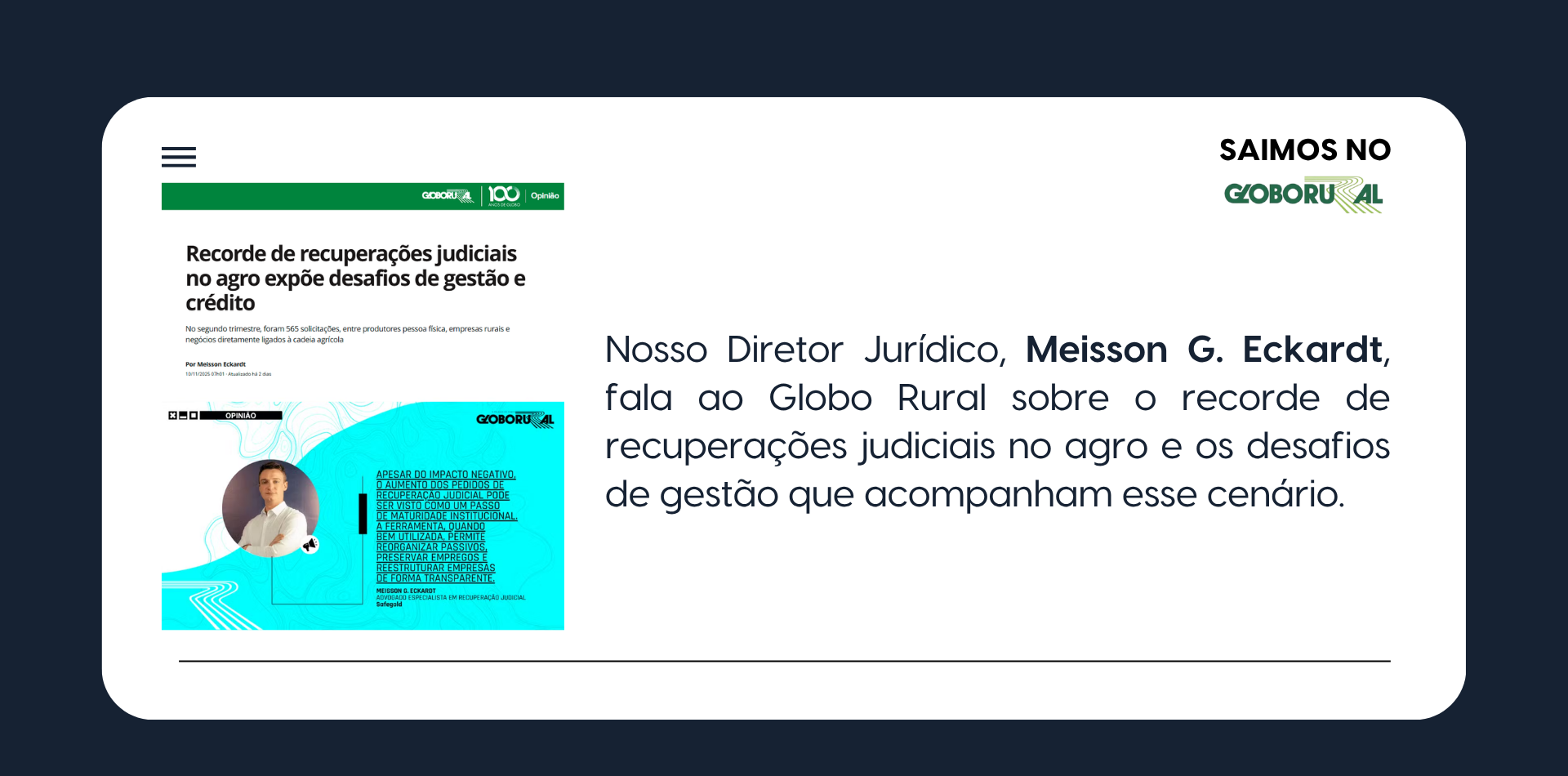 Recuperações judiciais agro – desafios de gestão e crédito no campo