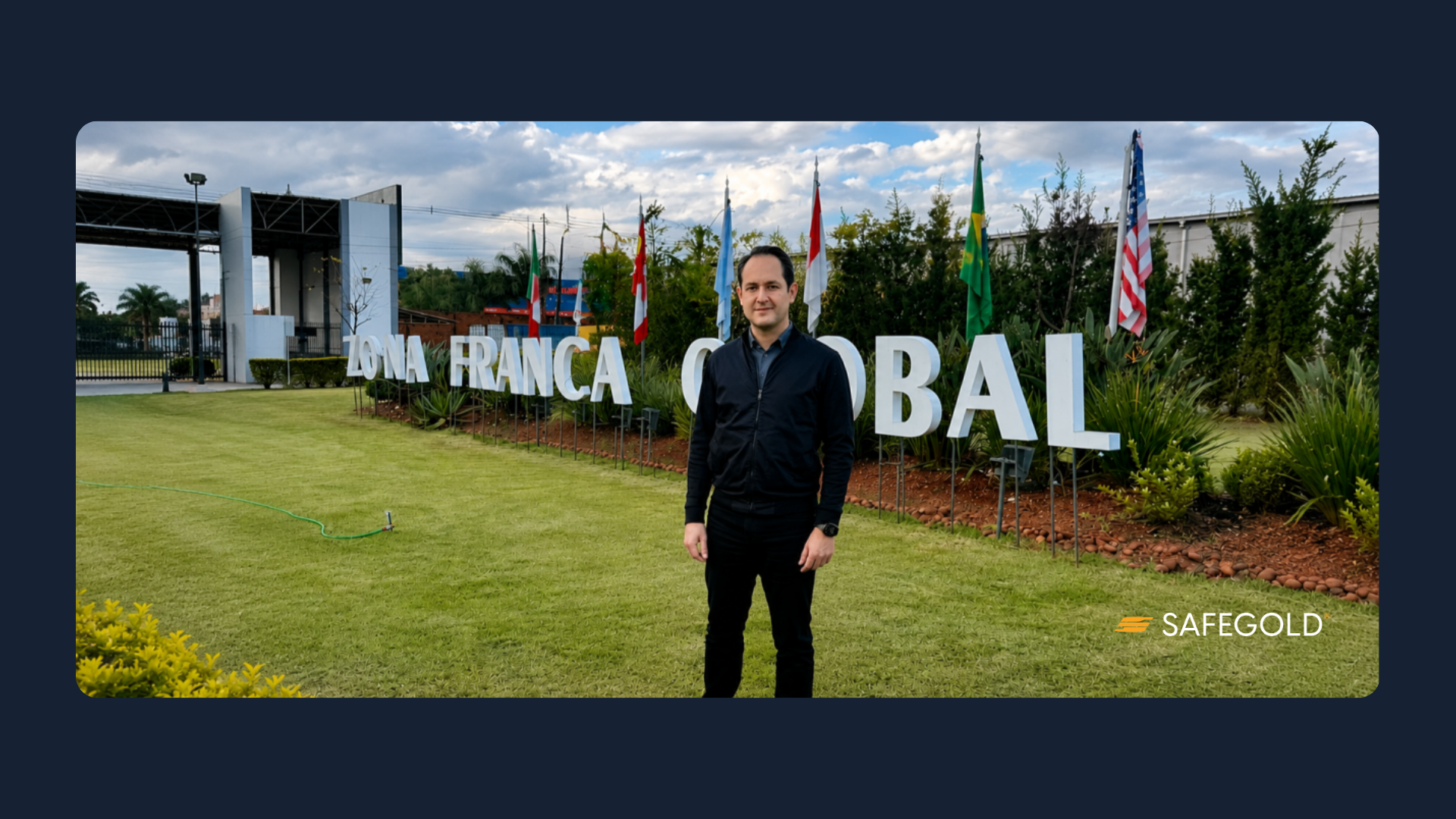 abrir empresa no Paraguai: zona industrial e reunião de negócios em Ciudad del Este